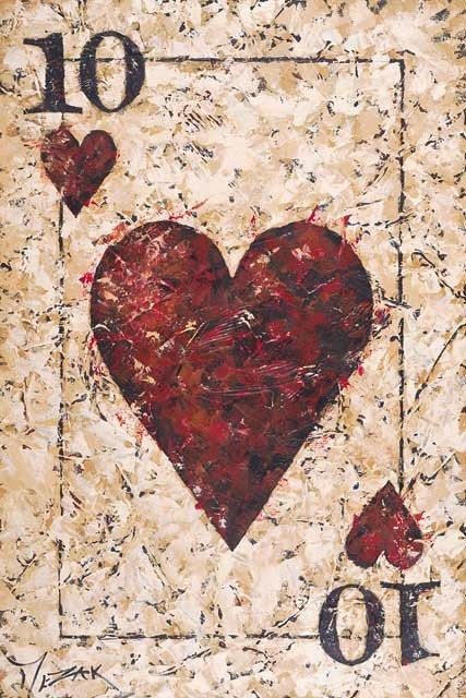 Ten of Hearts – Las Vegas Poker Art
