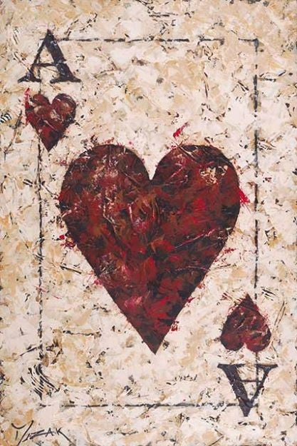 Ace of Hearts popular Painting